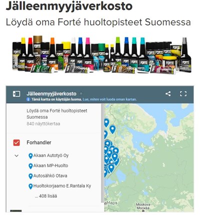 Jälleenmyyjäkartta